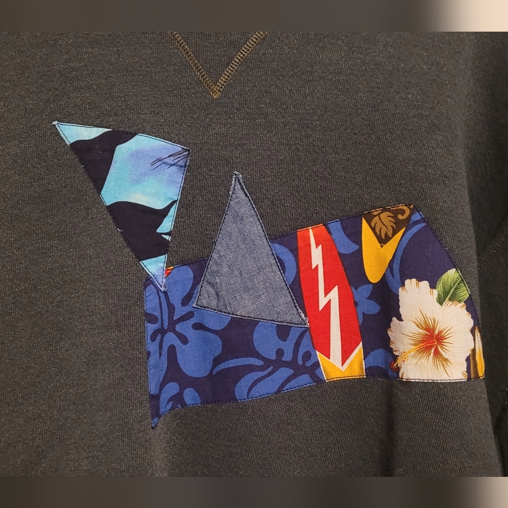 Atelier & Repairs Patchwork Crewneck Sweatshirt S… - image 3